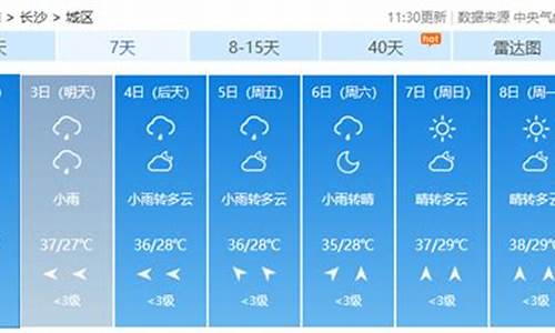 湖南长沙天气预报7天查询_湖南长沙天气预