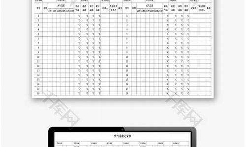 天气温度记录表格样式怎么写_天气温度记录